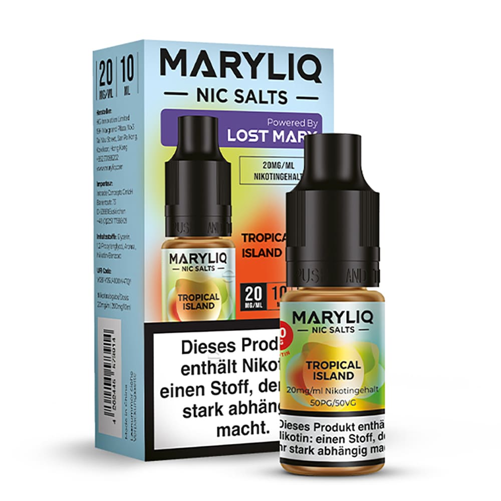 Maryliq Nikotinsalz - Tropical Island - 20mg 10ml  Maryliq Nikotinsalz - Tropical Island - 20mg 10ml