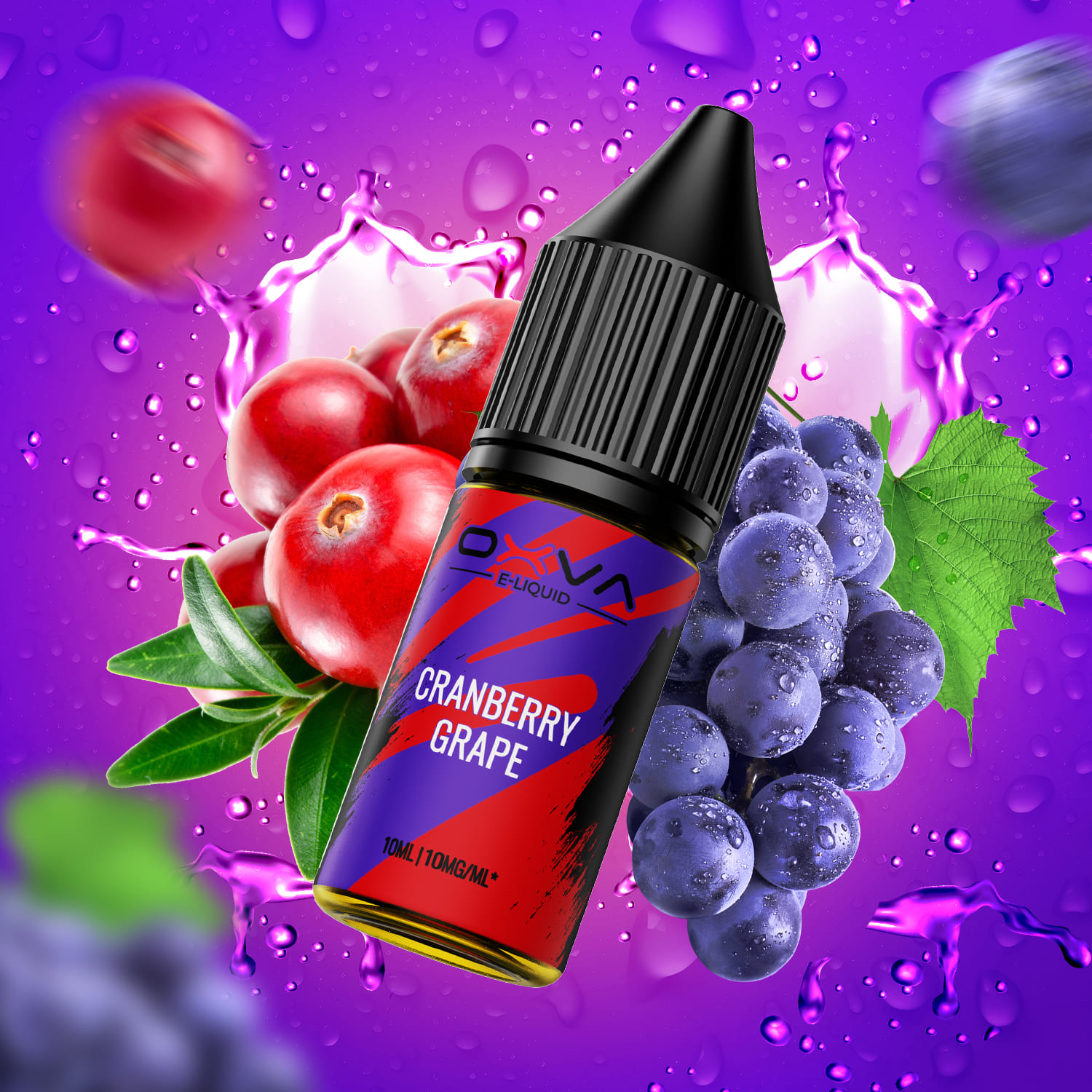 Oxva E-Liquid Nikotinsalz - Cranberry Grape - 10ml Liquid 10mg 