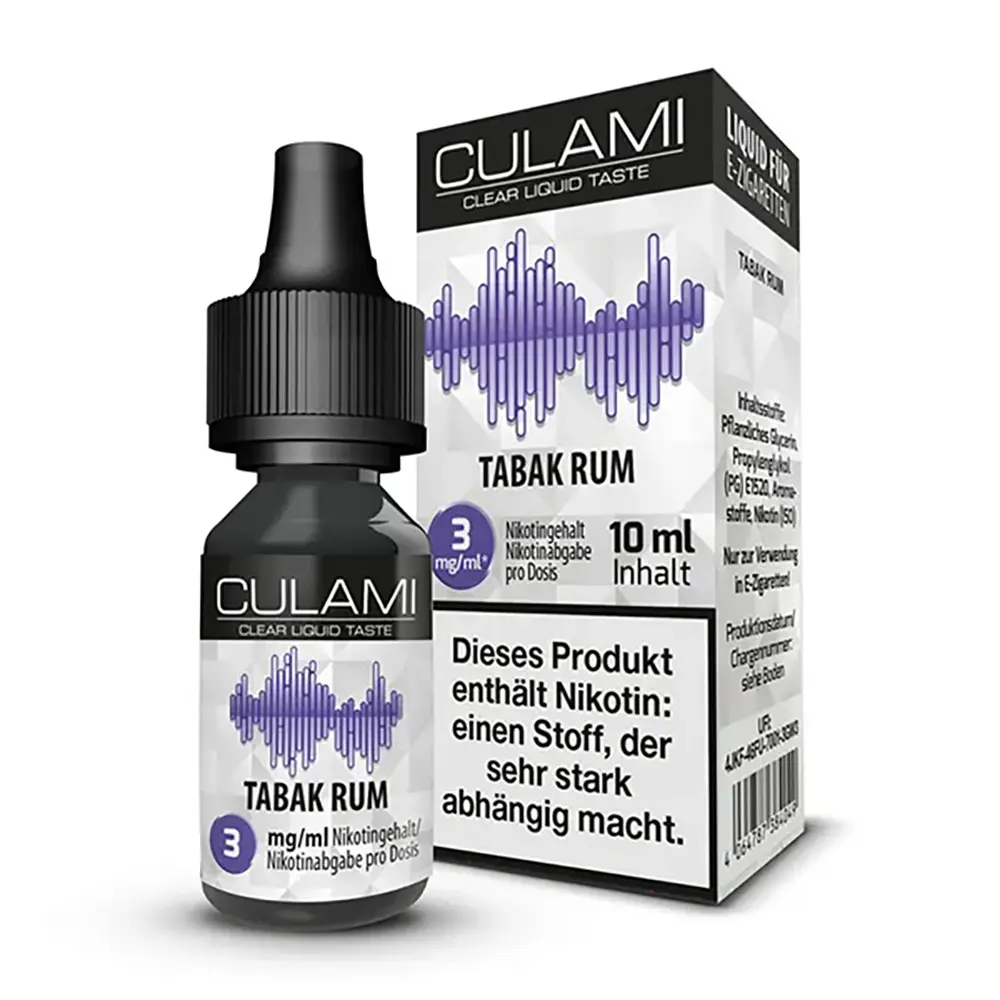 CULAMI Tabak Rum 3mg 10ml Liquid CULAMI Tabak Rum 3mg 10ml Liquid