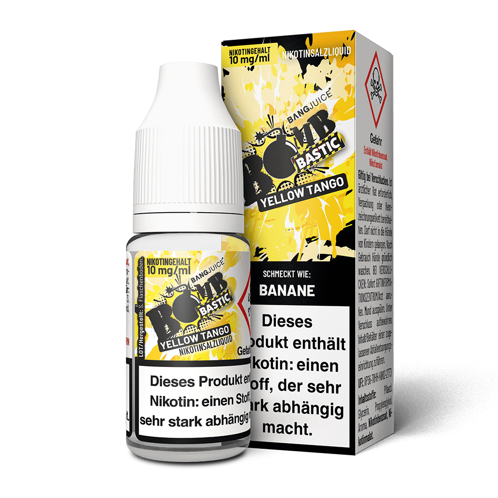 Bang Juice Bomb Bastic Nikotinsalz - Yellow Tango - 10mg 10ml  Bang Juice Bomb Bastic Nikotinsalz - Yellow Tango - 10mg 10ml