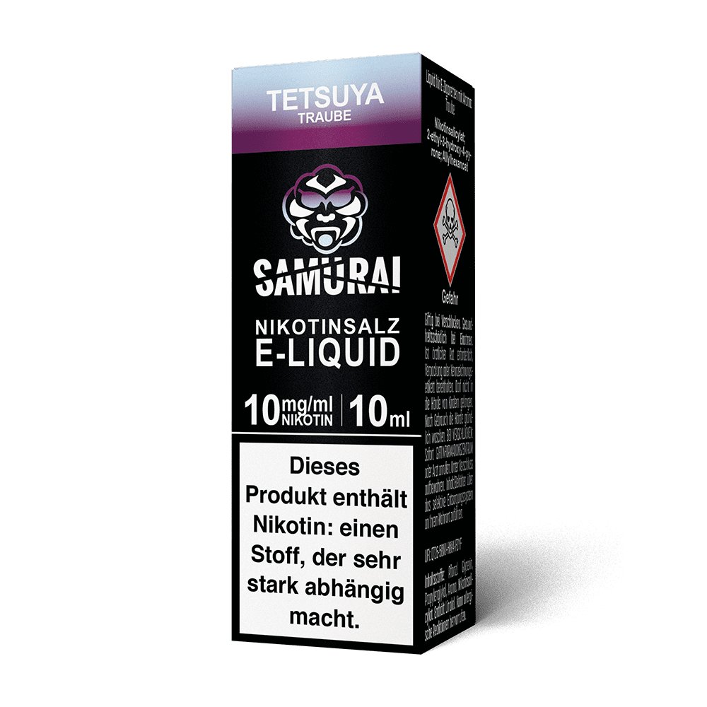 Samurai Nikotinsalz - Tetsuya Traube - Liquid 10mg 10ml 