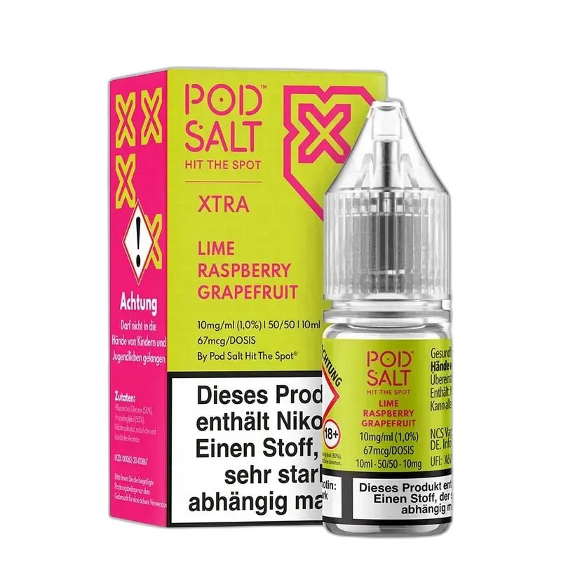 Pod Salt Xtra - Lime Grapefruit Raspberry 10ml Nikotinsalz Liquid