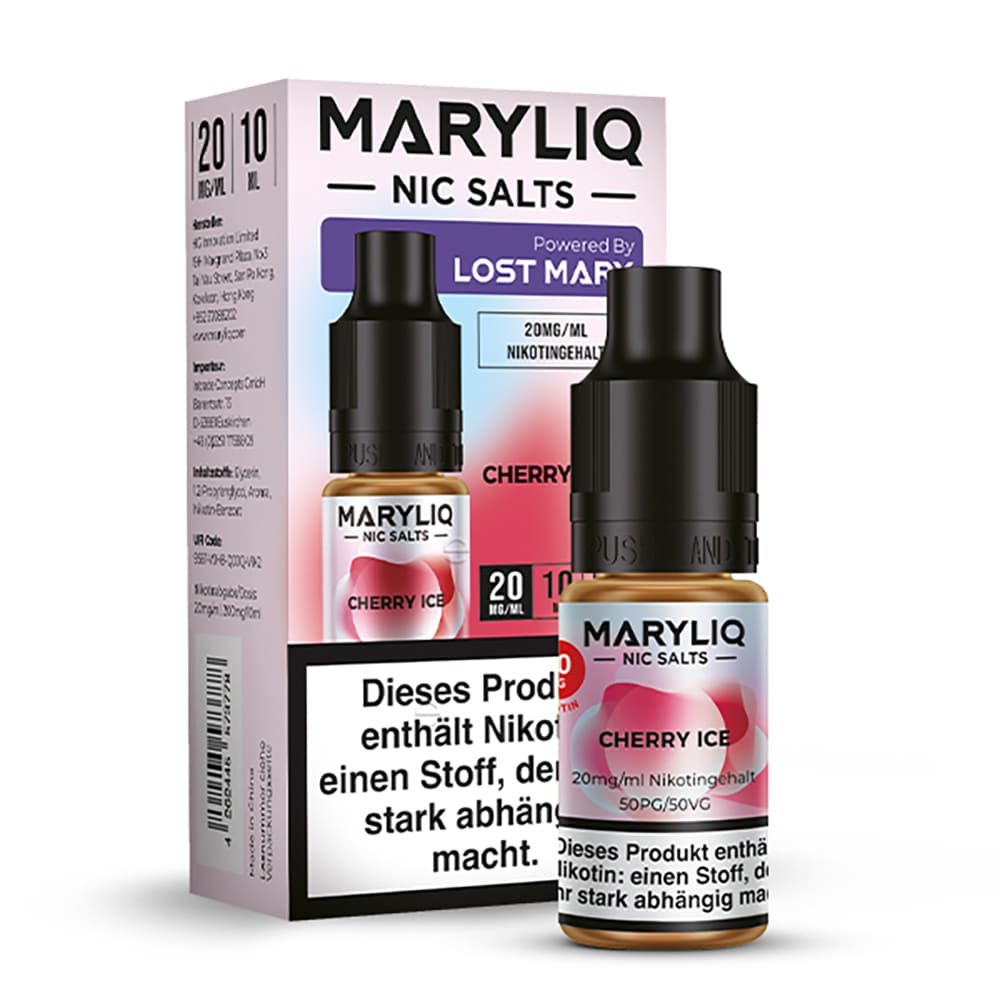 Maryliq Nikotinsalz - Cherry Ice - 20mg 10ml  Maryliq Nikotinsalz - Cherry Ice - 20mg 10ml