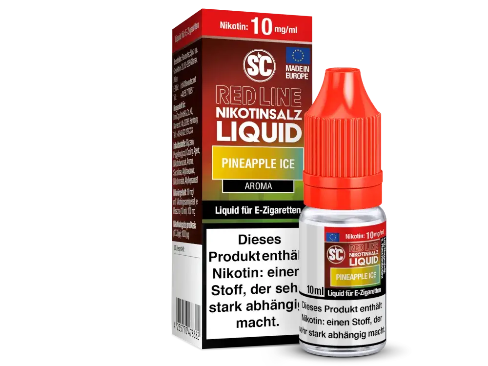 SC Red Line - Pineapple Ice 10ml Nikotinsalz Liquid