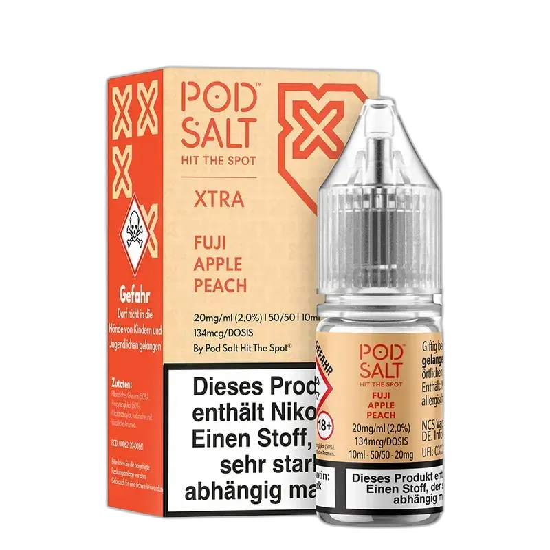 Pod Salt Xtra - Fuji Apple Peach 10ml Nikotinsalz Liquid
