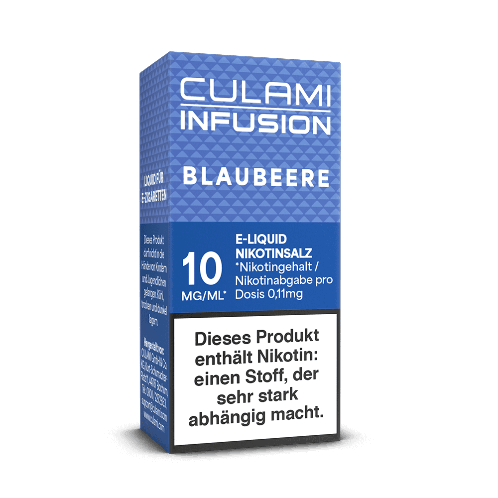 Culami Infusion Nikotinsalz - Blaubeere - Liquid 10mg 10ml 