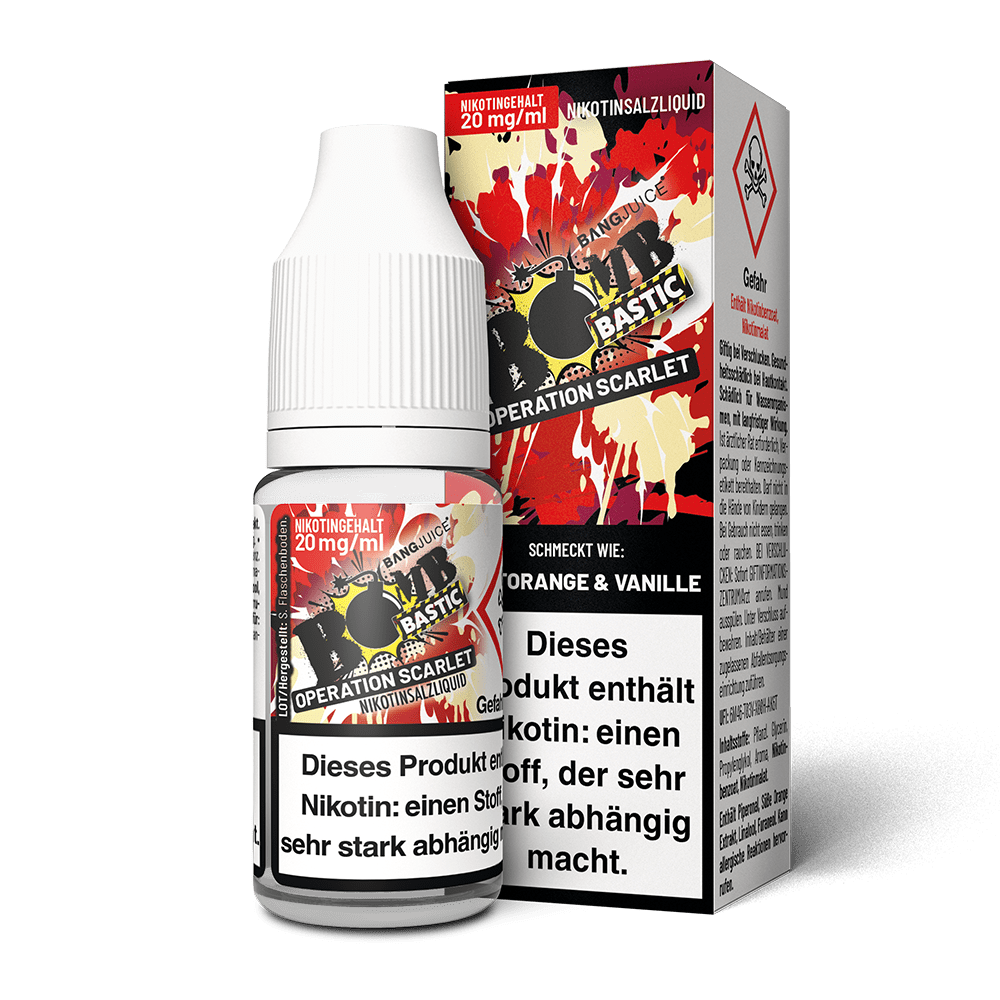 Bang Juice Bomb Bastic Nikotinsalz - Operation Scarlet - 20mg 10ml 