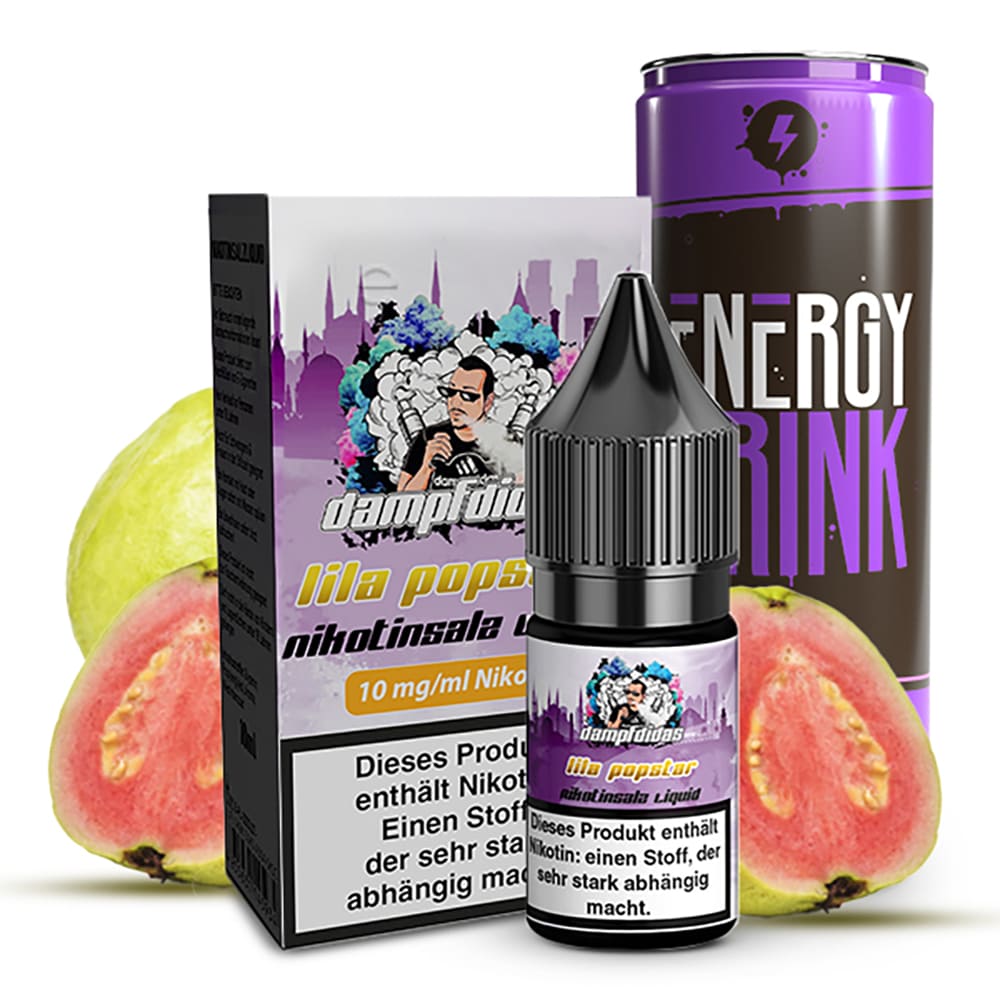 Dampfdidas Nikotinsalz - Lila Popstar - 10ml Liquid 10mg  C