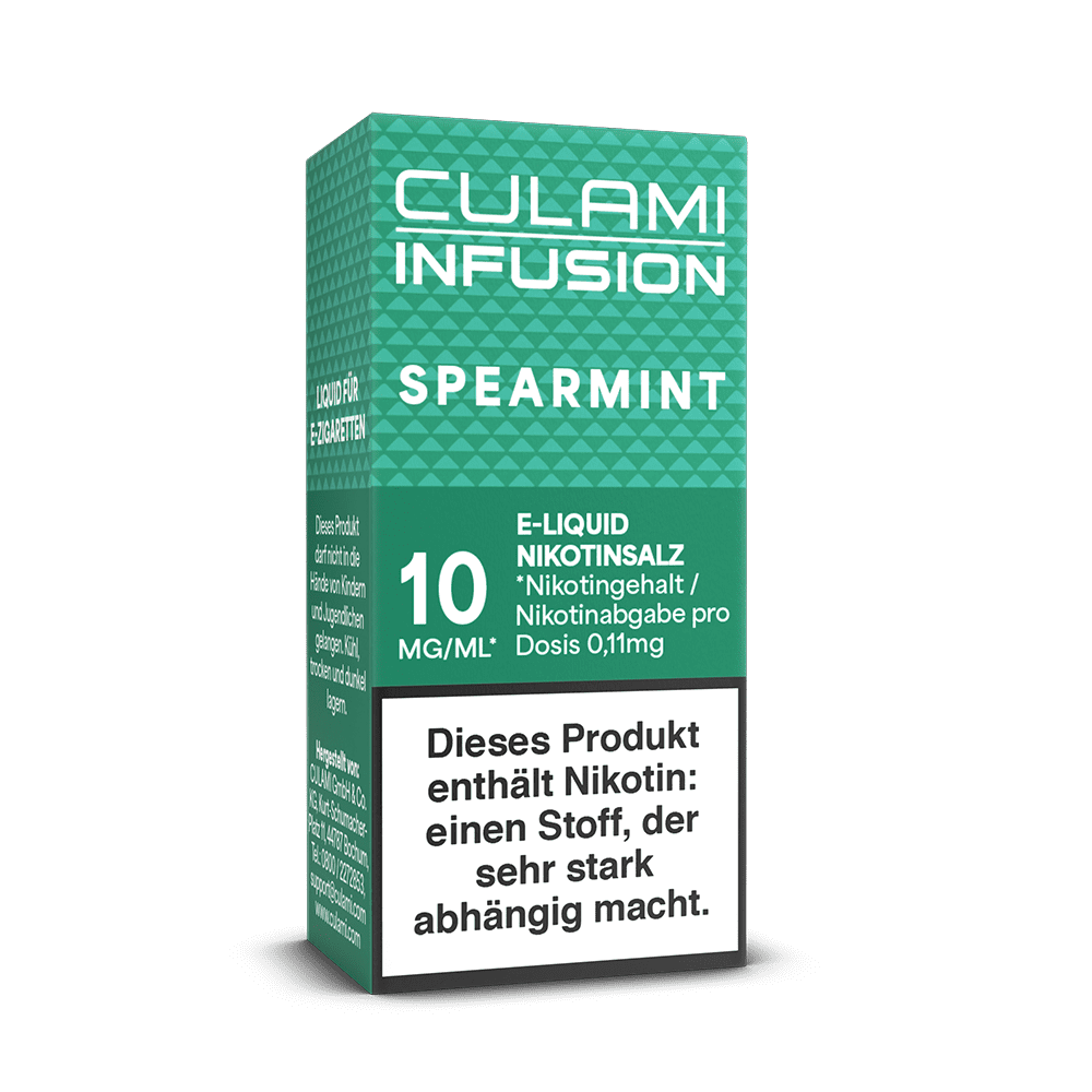 Culami Infusion Nikotinsalz - Spearmint - Liquid 10mg 10ml  Culami Infusion Nikotinsalz - Spearmint - Liquid 10mg 10ml
