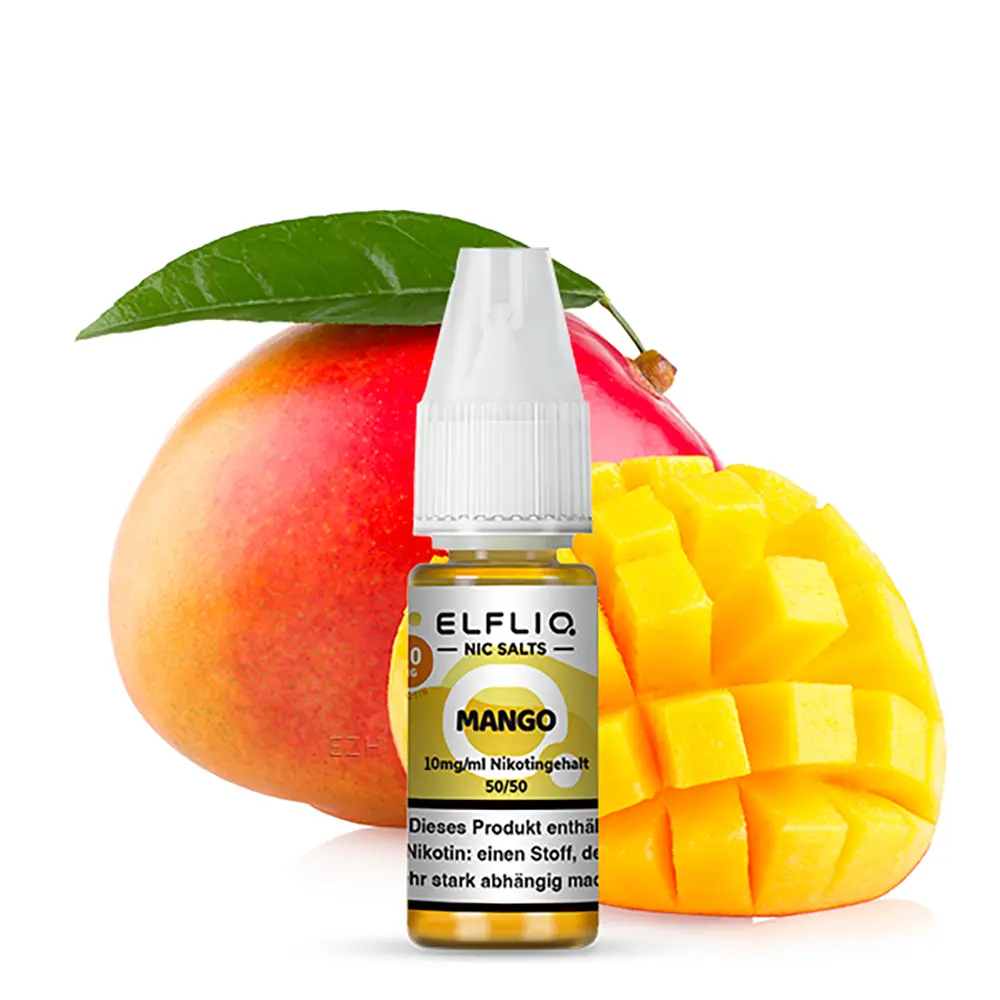 Elfliq by Elfbar Nikotinsalz - Mango - Liquid 10mg 10ml - Elfliq by Elfbar Nikotinsalz - Mango - Liquid 10mg 10ml -