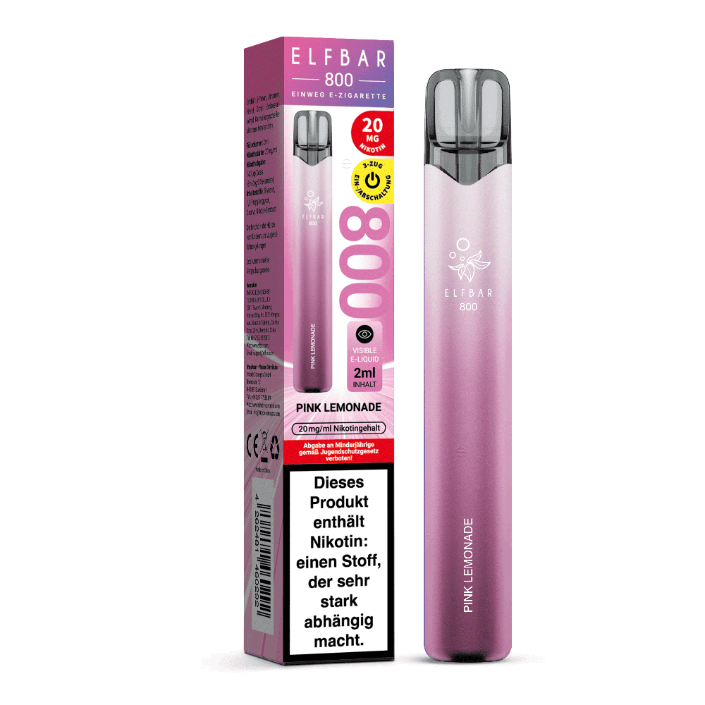 Elfbar 800 Einweg E-Zigarette - Pink Lemonade - 20mg  C