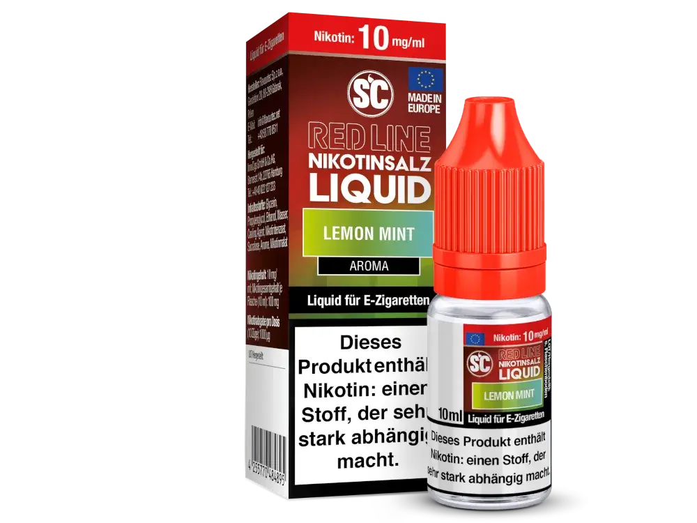 SC Red Line - Lemon Mint 10ml Nikotinsalz Liquid