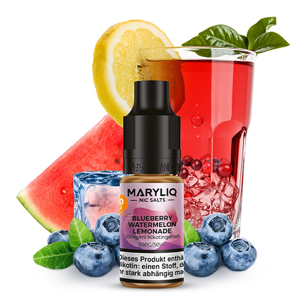 Maryliq Nikotinsalz - Blueberry Watermelon Lemonade - 10mg 10ml 