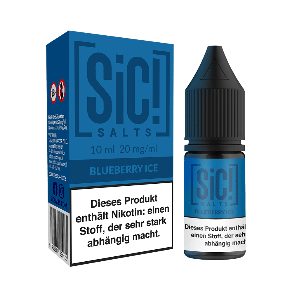 SIC Nikotinsalz - Blueberry Ice -10ml Liquid 20mg 