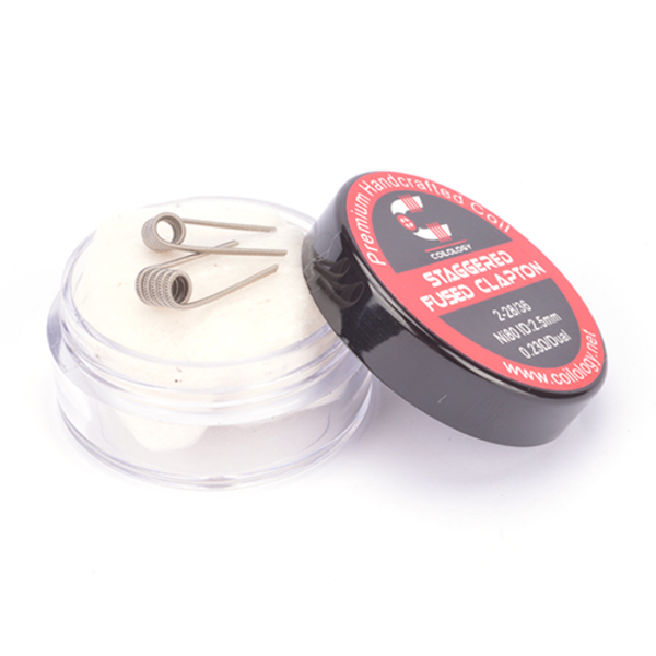 Coilology Staggered Fused Clapton 0,23 Ohm/Dual Nichrome (1VE=2Stk.) Coilology Staggered Fused Clapton 0,23 Ohm/Dual Nichrome (1VE=2Stk.)