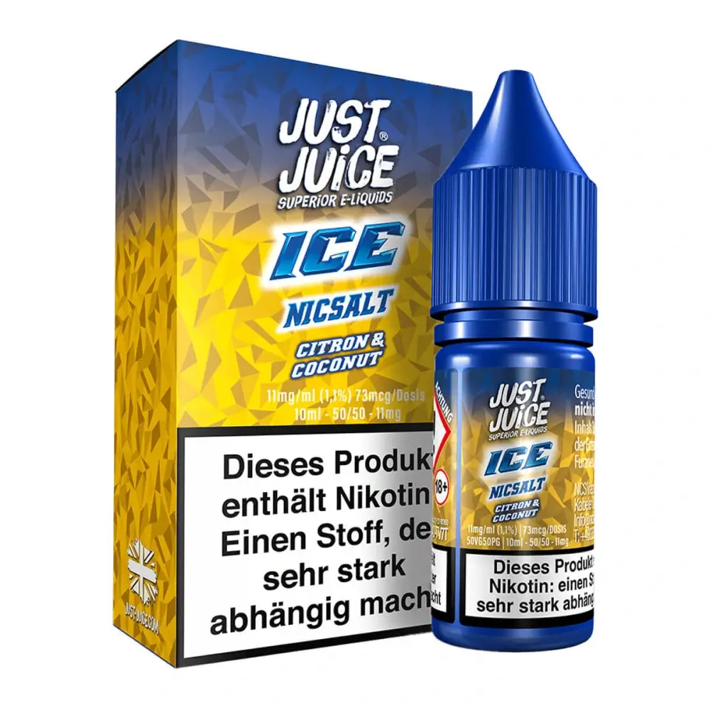 Just Juice - Citron & Coconut Ice 10ml Nikotinsalz Liquid