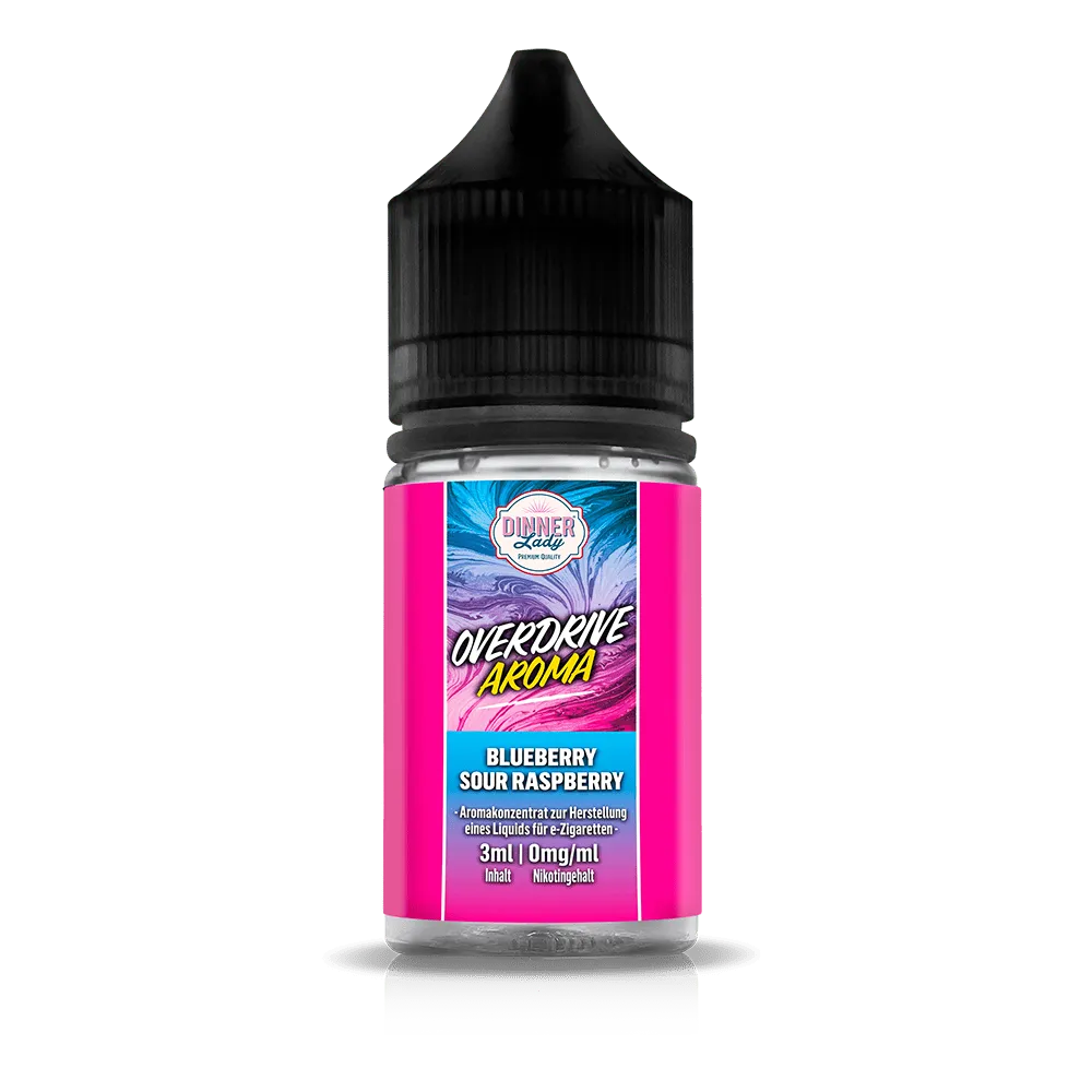 Dinner Lady Overdrive - Blueberry Sour Raspberry 3ml Aroma Longfill