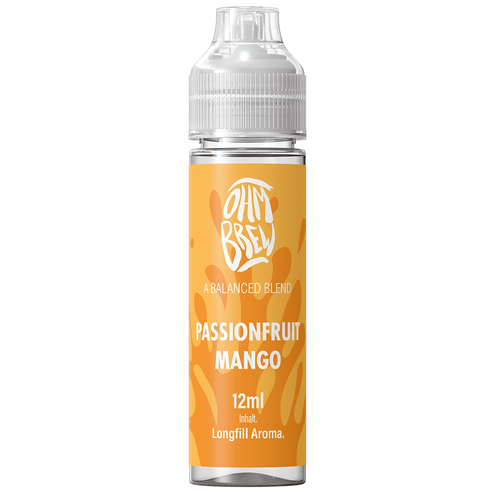 Ohm Brew Aroma Longfill - Passionsfrucht Mango - 12ml in 60ml Flasche Ohm Brew Aroma Longfill - Passionsfrucht Mango - 12ml in 60ml Flasche