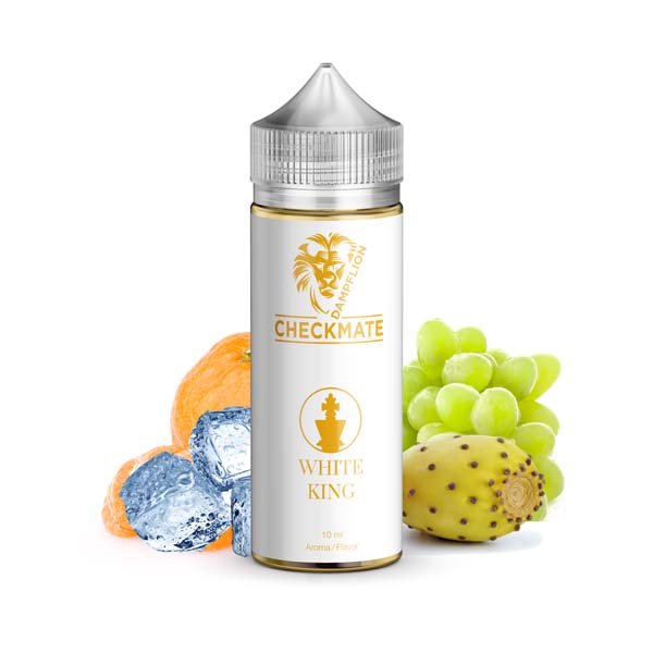 Dampflion Checkmate White King Aroma 10ml in 120ml Flasche 