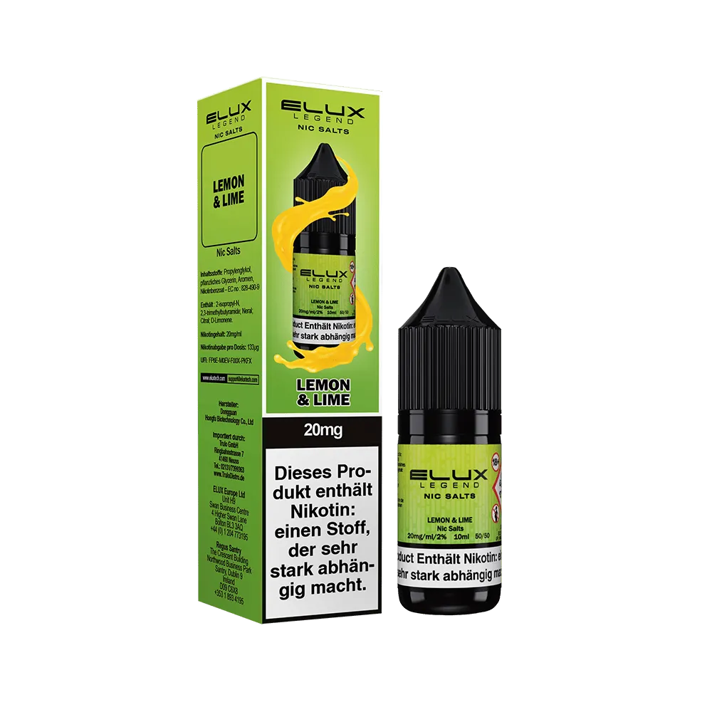 Elux - Lemon & Lime 10ml Nikotinsalz Liquid