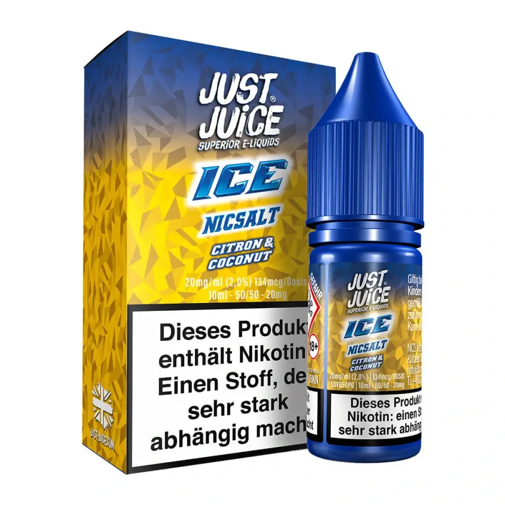 Just Juice - Citron & Coconut Ice 10ml Nikotinsalz Liquid