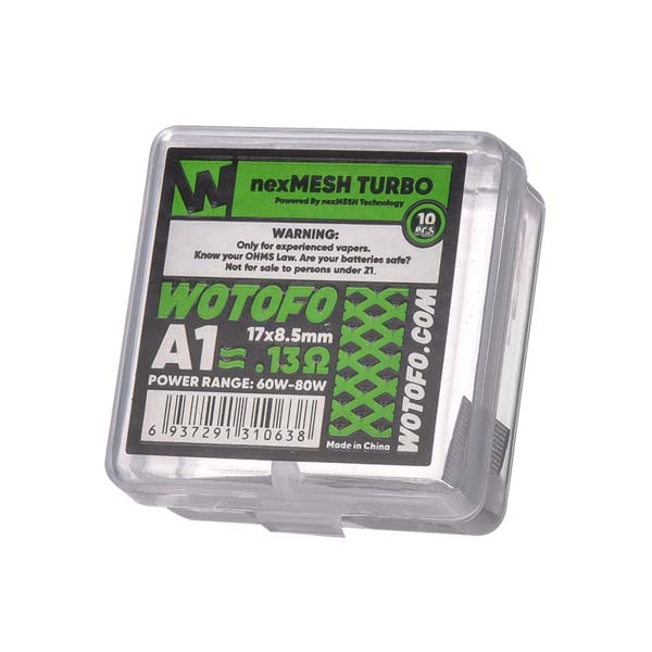 Wotofo nex Drahtgeflecht Turbo A1 0,13 ohm Wotofo nex Drahtgeflecht Turbo A1 0,13 ohm