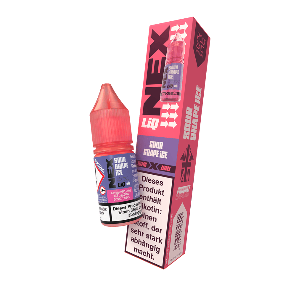 Nex Liq Nikotinsalz - Sour Grape Ice - 10mg Liquid 10ml 