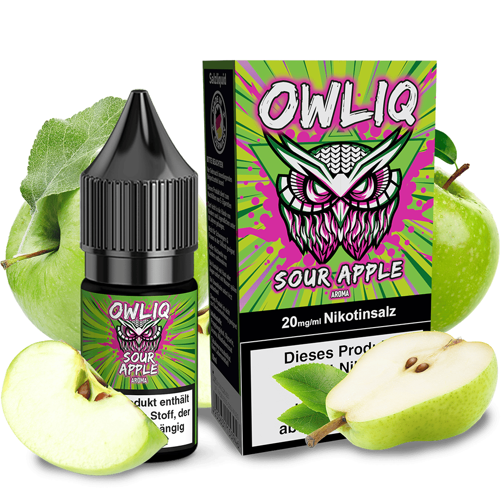 OWLIQ Nikotinsalz Sour Apple 10ml 20mg OWLIQ Nikotinsalz Sour Apple 10ml 20mg