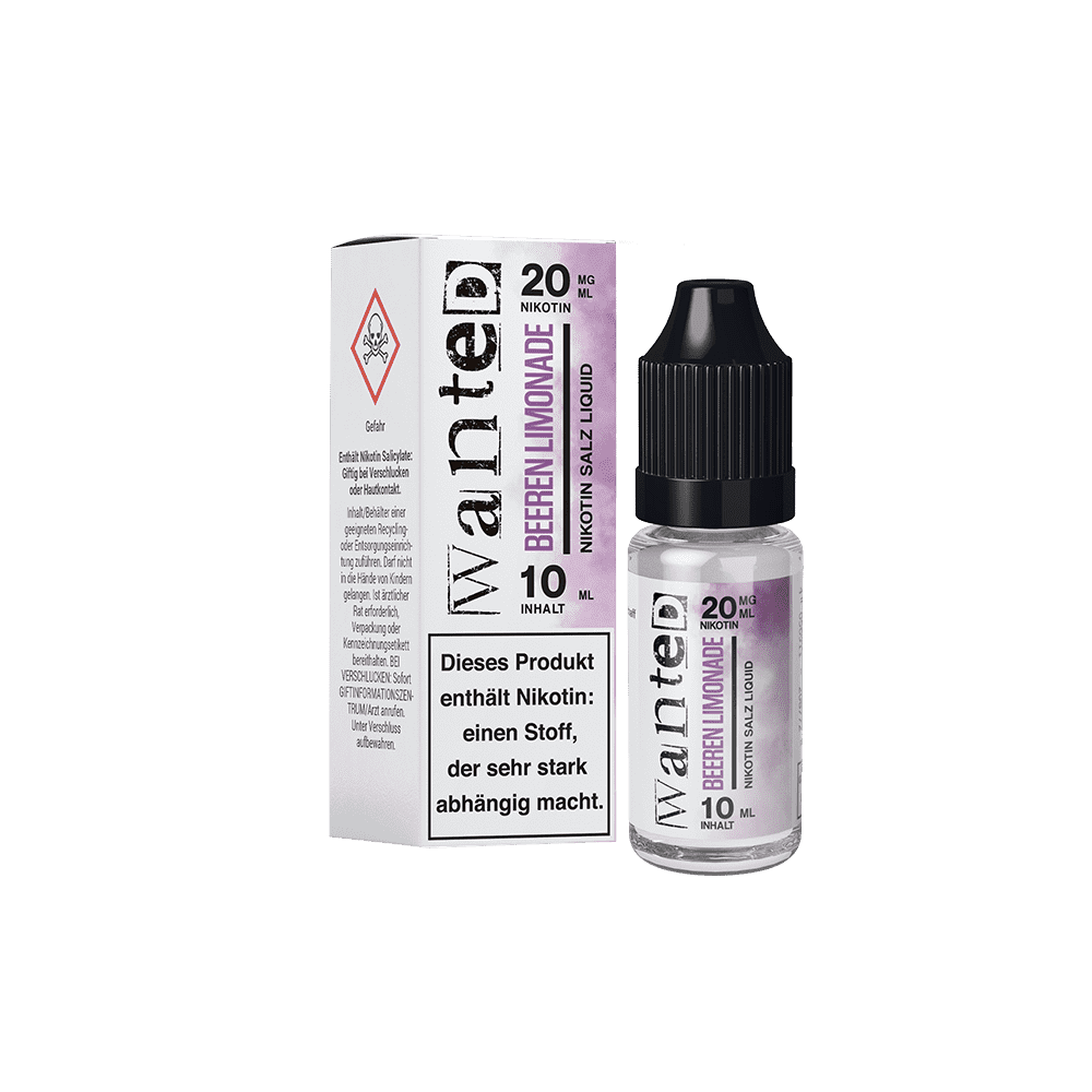 Wanted Beeren Limonade 20mg Overdosed 10ml Nikotinsalzliquid 
