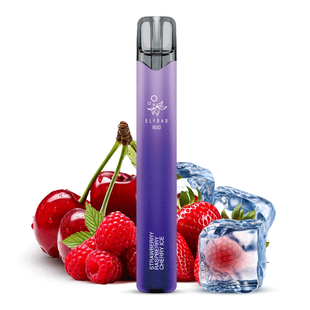Elfbar 800 Einweg E-Zigarette - Strawberry Raspberry Cherry Ice - 20mg  C