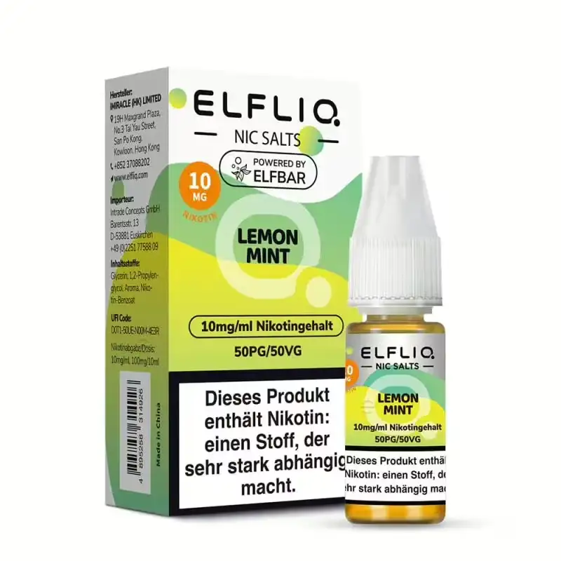 Elfliq - Lemon Mint 10ml Nikotinsalz Liquid
