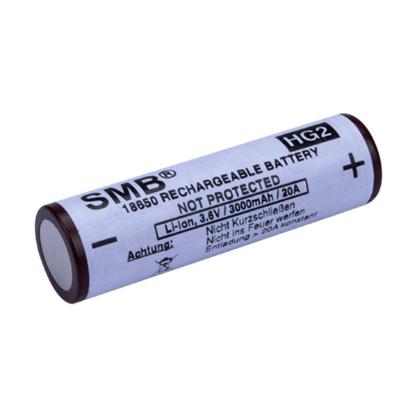 SMB HG2 3,6V 3000 mAh / 20A LiNiMnCoO2 18650 SMB HG2 3,6V 3000 mAh / 20A LiNiMnCoO2 18650