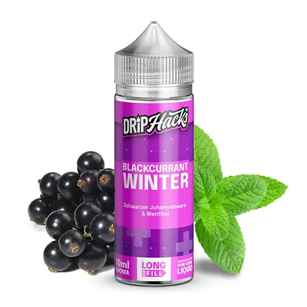 Drip Hacks Blackcurrant Winter 10ml in 120ml Flasche 