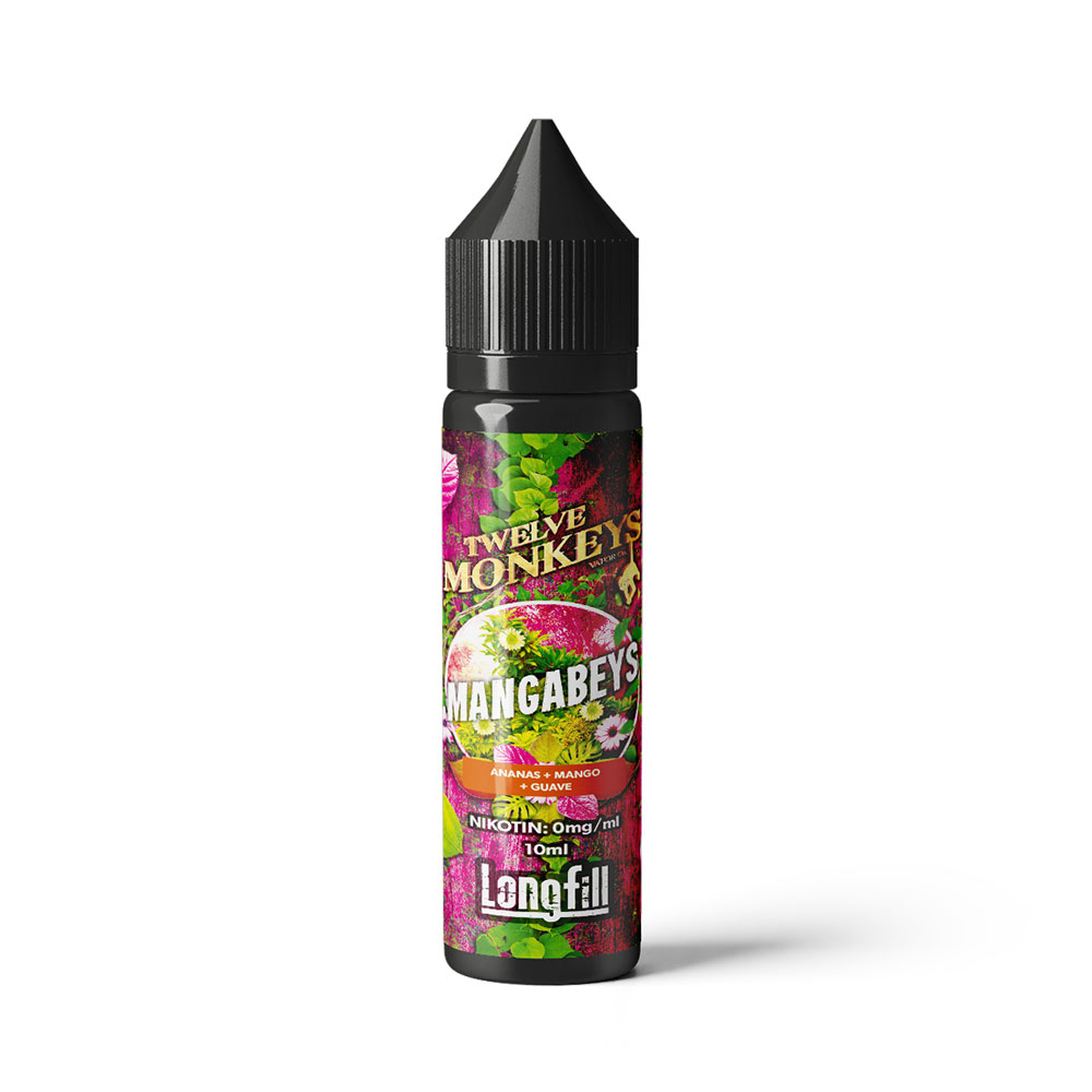 Twelve Monkeys Aroma Longfill - Mangabeys - 10ml in 60ml Flasche 