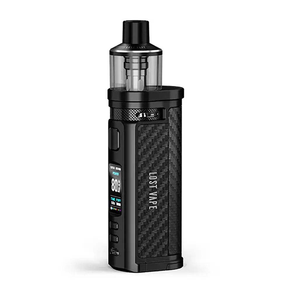 Lost Vape Centaurus Q80 Kit Black Carbon Fiber Lost Vape Centaurus Q80 Kit Black Carbon Fiber