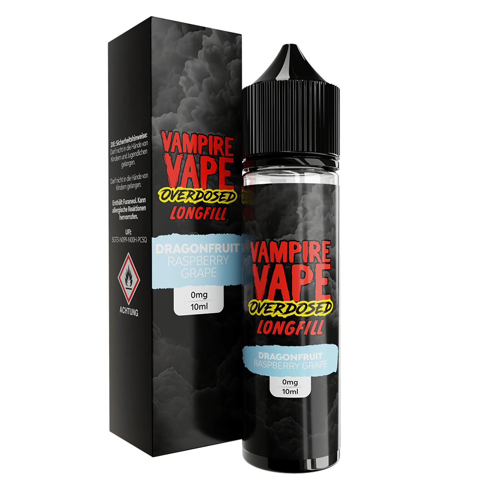 Vampire Vape Longfill - Dragonfruit Raspberry Grape - 10ml Aroma in 60ml Flasche  C