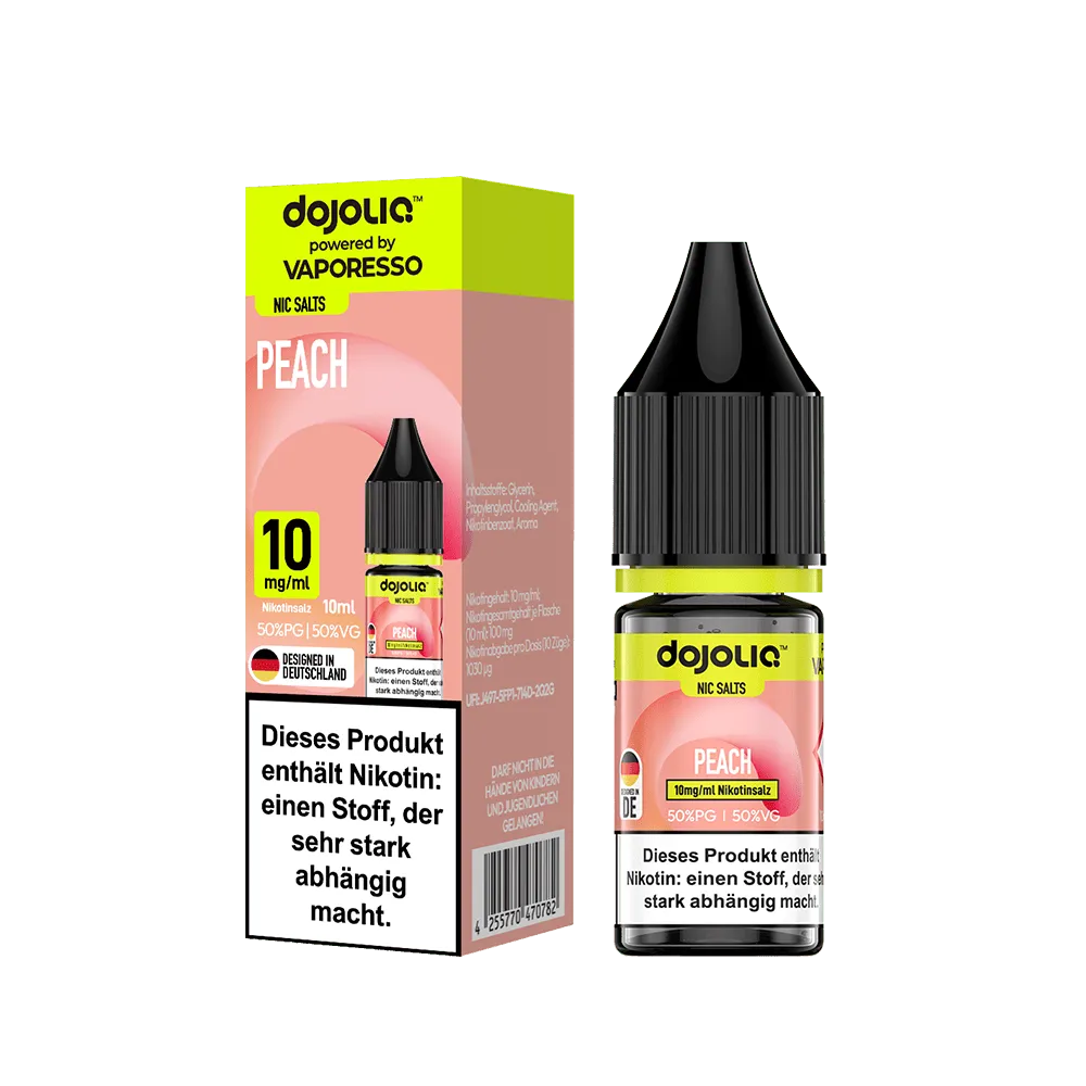 Dojoliq - Peach 10ml Nikotinsalz Liquid