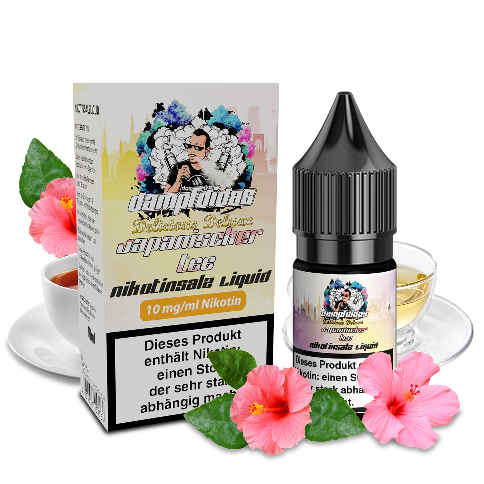 Dampfdidas Nikotinsalz - Japanischer Tee - 10ml Liquid 10mg C Dampfdidas Nikotinsalz - Japanischer Tee - 10ml Liquid 10mg C
