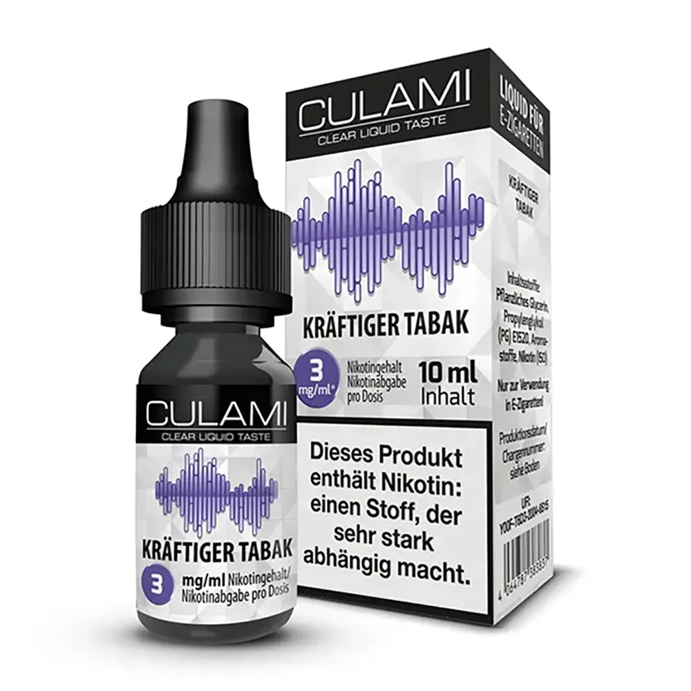 Culami Liquid - Kräftiger Tabak - 3mg
