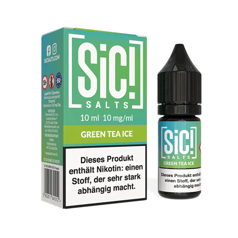 SIC - Green Tea Ice 10ml Nikotinsalz Liquid