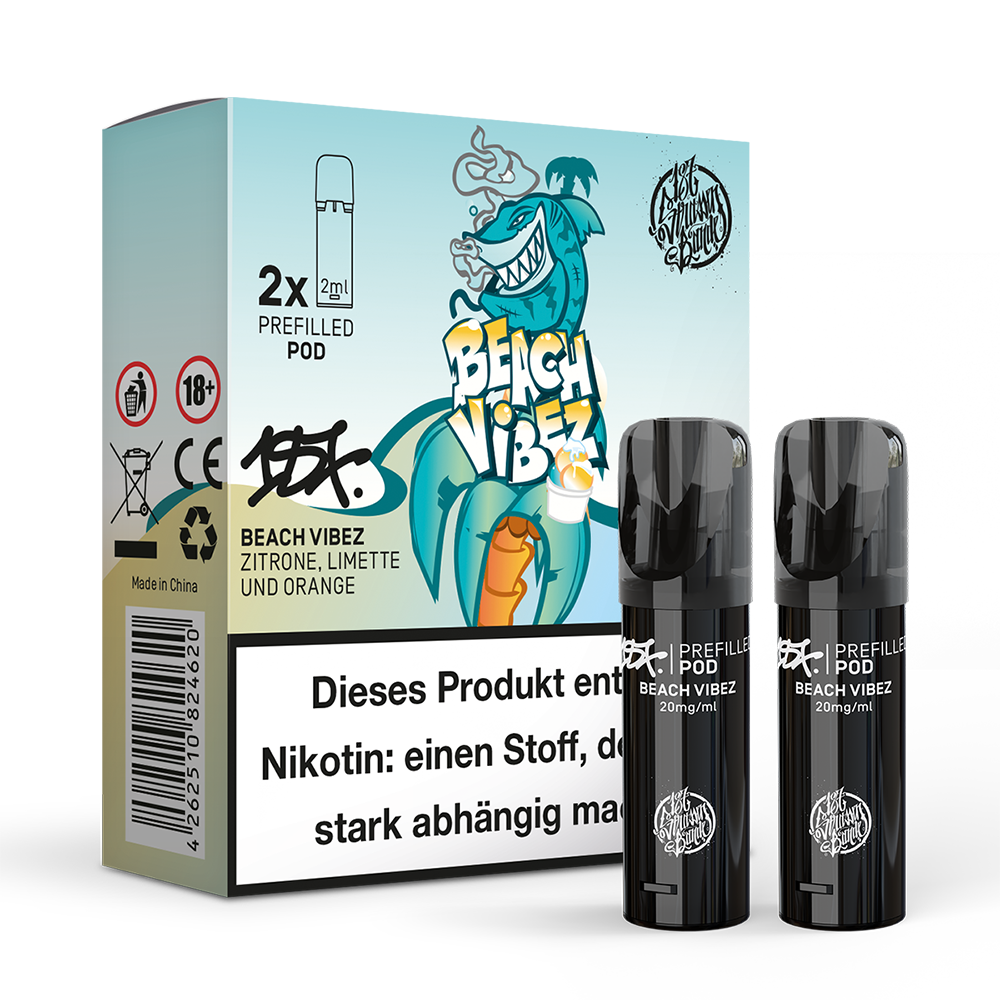 2x 187 Strassenbande Einweg Pod Beach Vibez 20mg Nikotinsalz 2ml 2x 187 Strassenbande Einweg Pod Beach Vibez 20mg Nikotinsalz 2ml