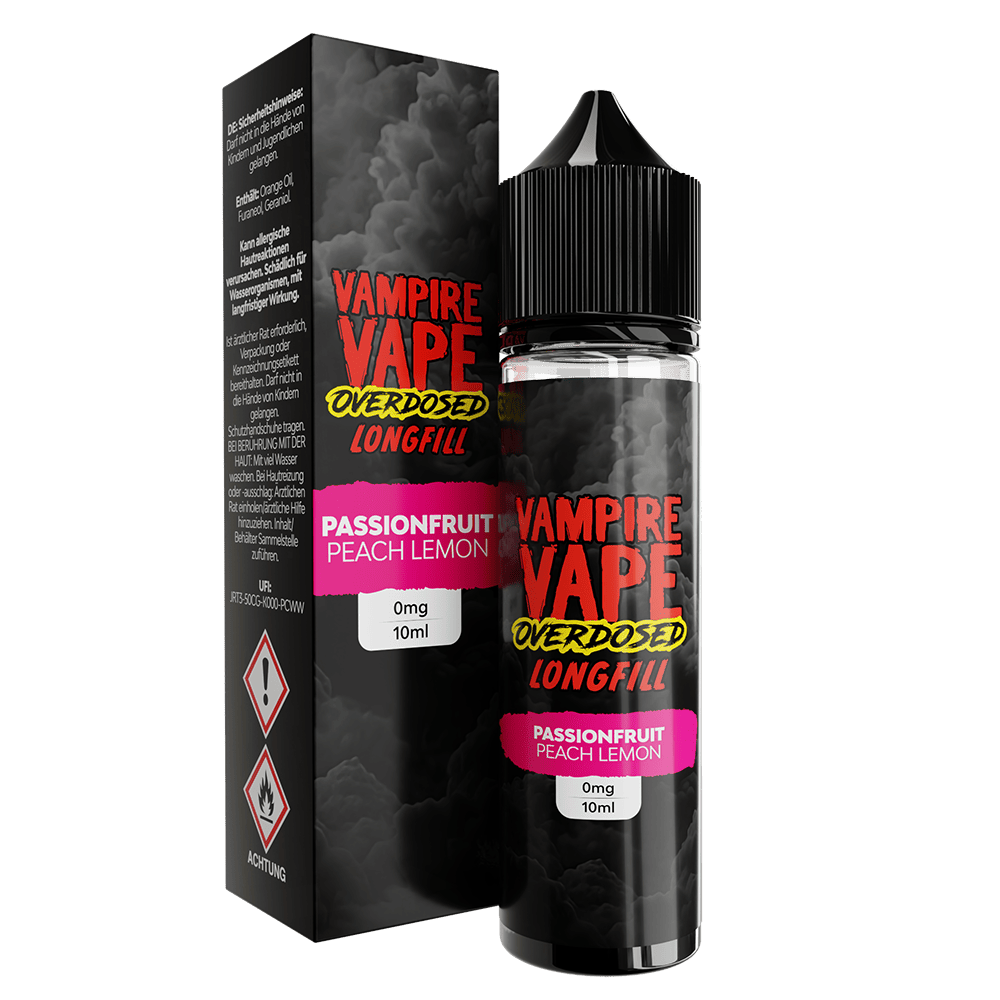 Vampire Vape Longfill - Passionsfruit Peach Lemon - 10ml Aroma in 60ml Flasche  C