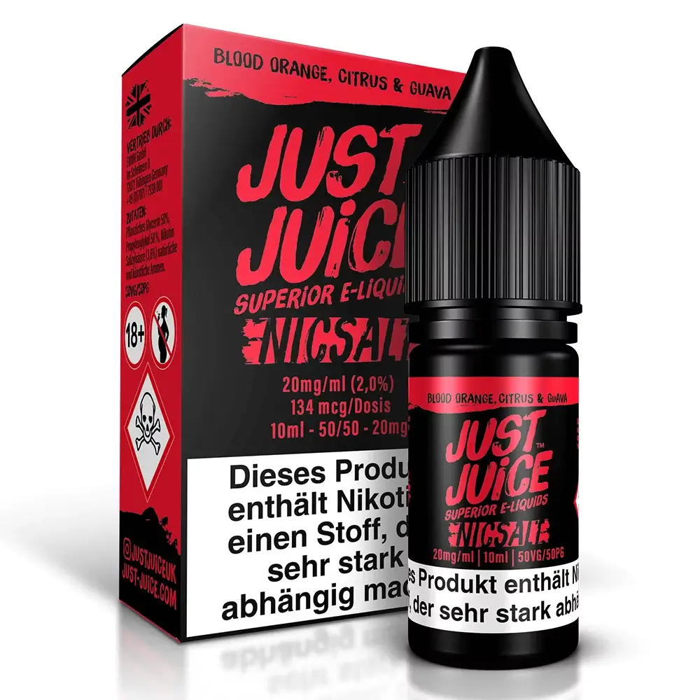 Just Juice - Blood Orange, Citrus & Guava 10ml Nikotinsalz Liquid