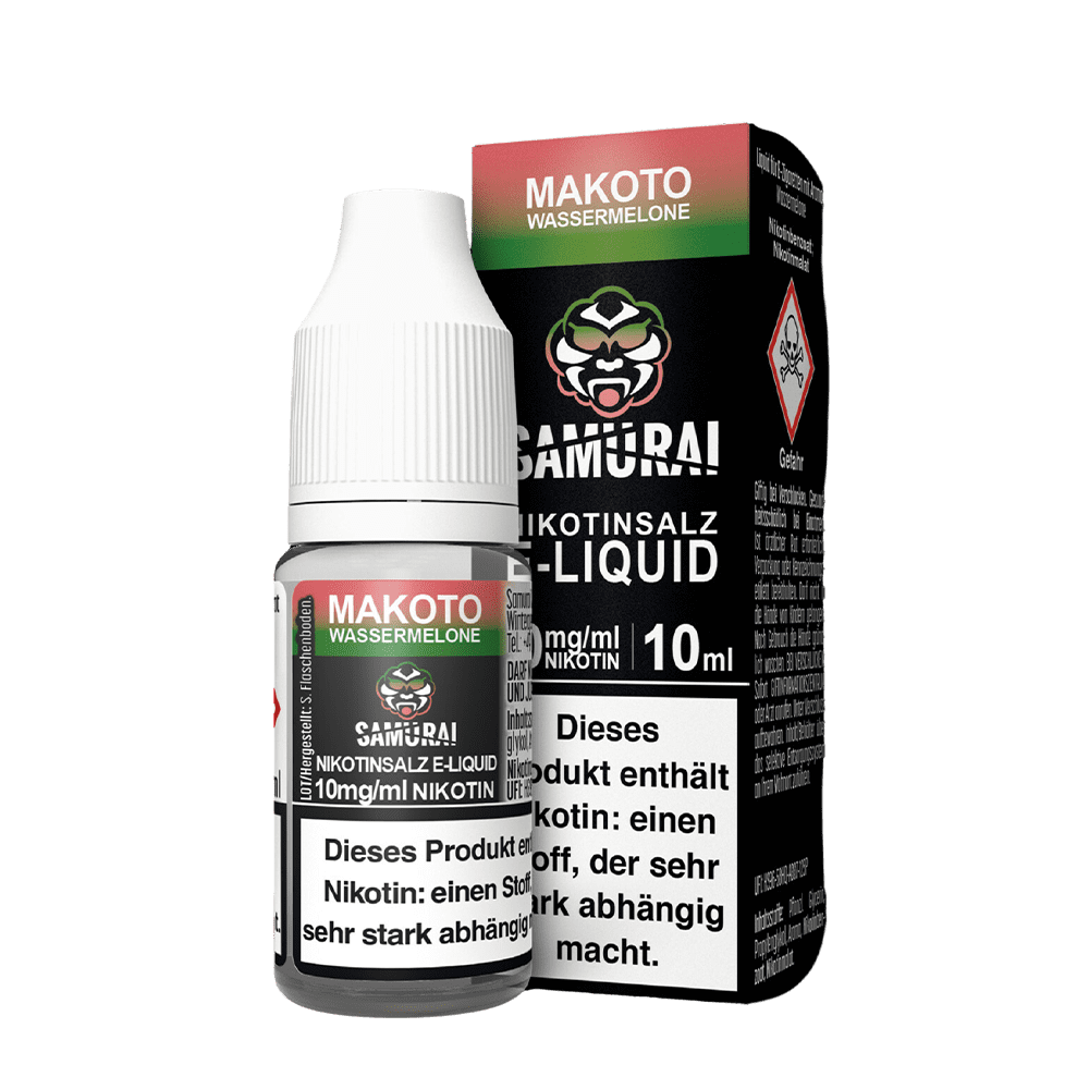 Samurai Nikotinsalz - Makoto Wassermelone - Liquid 10mg 10ml 