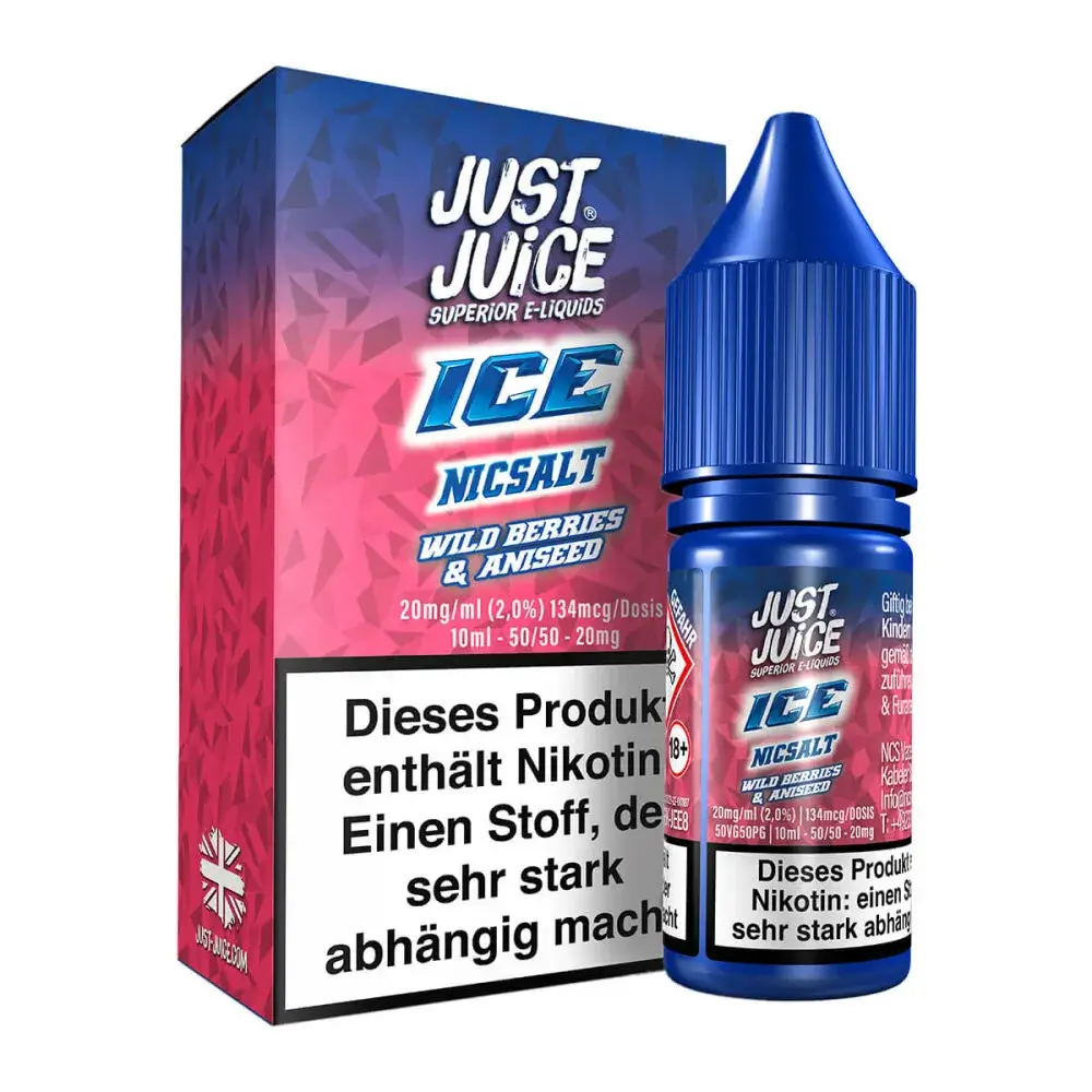 Just Juice - Wild Berries & Aniseed Ice 10ml Nikotinsalz Liquid