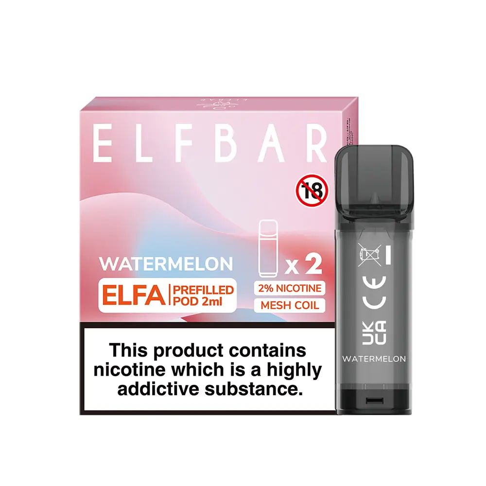 Elfbar Elfa Einweg Pod - Watermelon - 20mg Nikotinsalz 2ml  Elfbar Elfa Einweg Pod - Watermelon - 20mg Nikotinsalz 2ml