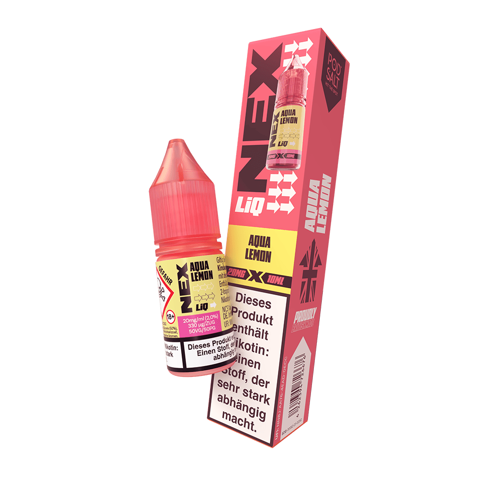 Nex Liq Nikotinsalz - Aqua Lemon - 20mg Liquid 10ml  C