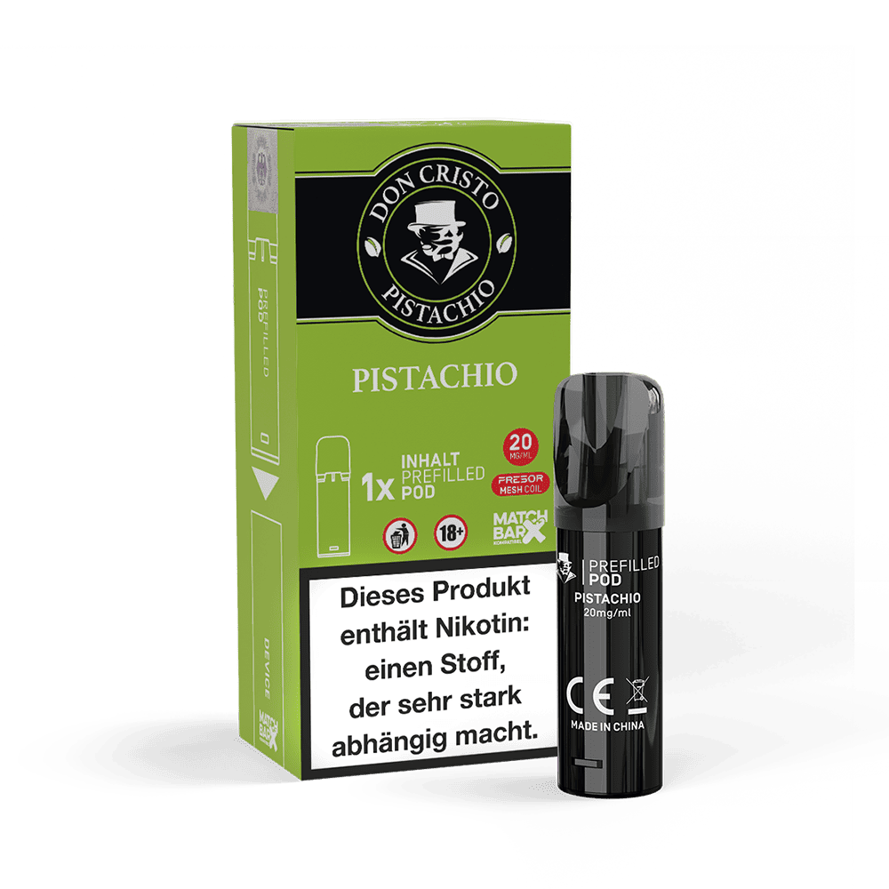 Don Cristo Einweg Pod - Pistachio - 20mg 2ml Don Cristo Einweg Pod - Pistachio - 20mg 2ml