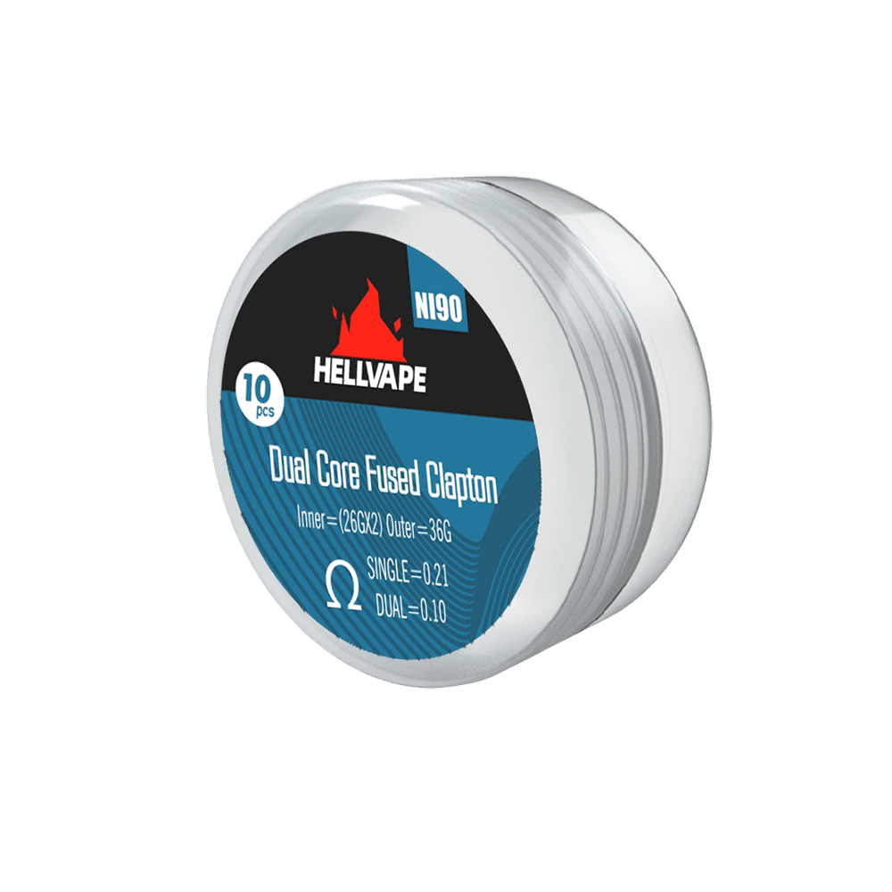 Hellvape Dual Core Fused Clapton Coil 0,21 Ohm Ni90 Hellvape Dual Core Fused Clapton Coil 0,21 Ohm Ni90
