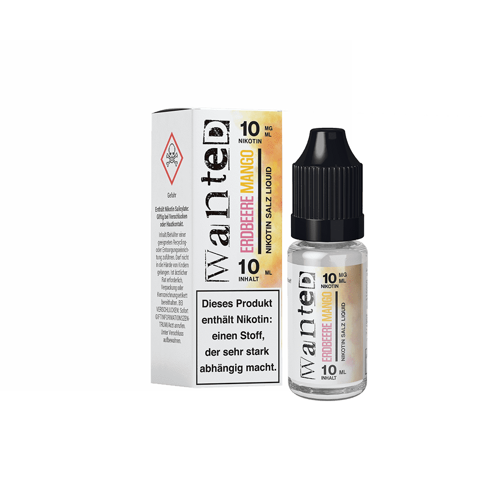 Wanted Erdbeere Mango 10mg Overdosed 10ml Nikotinsalzliquid 